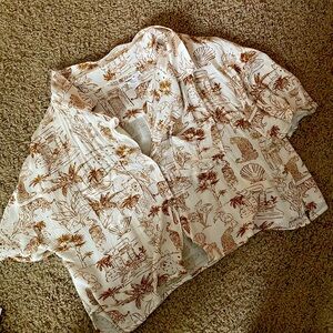 Button up collared top